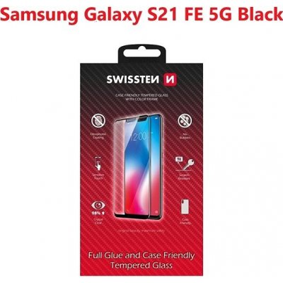 SWISSTEN 3D Full Glue pro Samsung G990 Galaxy S21 FE 5G černé 54501811 – Zboží Mobilmania