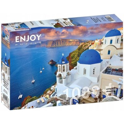 Enjoy Santorini pohled s loděmi 1000 dílků – Zbozi.Blesk.cz