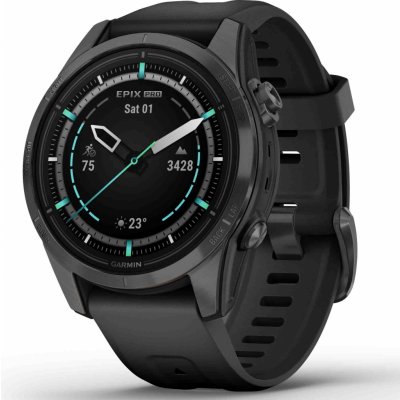 Garmin Epix PRO (Gen 2) Sapphire 42mm Carbon gray DLC titanium / black band 010-02802-15