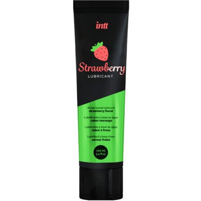 Intt Intimate water based lubricant strawberry 100 ml – Zbozi.Blesk.cz