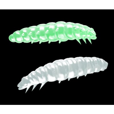 Libra Lures Larva Glow UV green 3cm 15ks