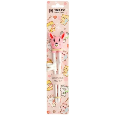 Tokyo Design Studio Dětské hůlky Rabbit Pink 18 cm – Zboží Dáma