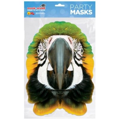 Papírová maska Papoušek – Zboží Mobilmania