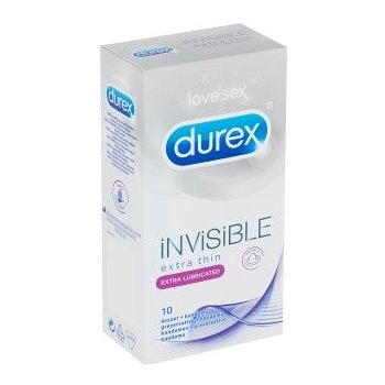 Durex Invisible Extra Thin Extra Lubricated 10ks