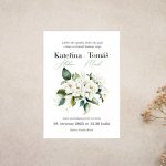 Svatební oznámení Bílá hortenzie – Zboží Dáma