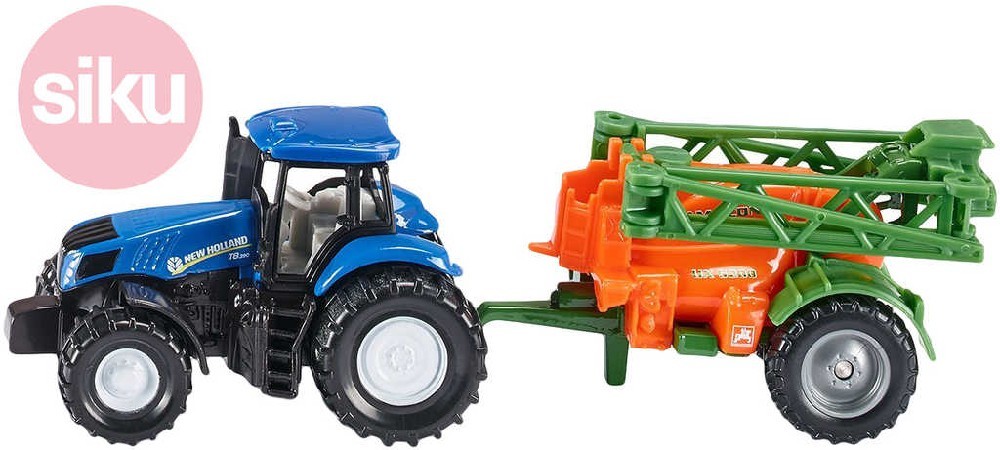 Siku Traktor s přívěsem na rozprašování hnojiva 1:87