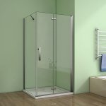 H K - Čtvercový sprchový kout MELODY 90x90 cm se zalamovacími dveřmi včetně sprchové vaničky z litého mramoru SE-MELODYB89090/SE- ROCKY9090 – Zboží Mobilmania
