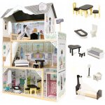 KIK domeček pro panenky + nábytek XXL LED KX6487 – Zboží Dáma