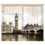Fotozáclona AGdesign průhledná, Město 280 x 245 cm – Hledejceny.cz