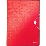 LEITZ Leitz Aktovka na dokumenty červená A4 6 částí, 45890026 469274 – Zboží Mobilmania