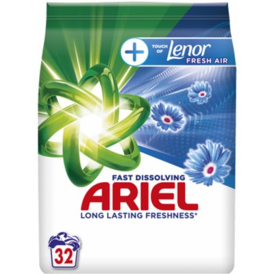 Ariel Prací Prášek +Touch Of Lenor Fresh Air 1,76 kg 32 PD – Hledejceny.cz
