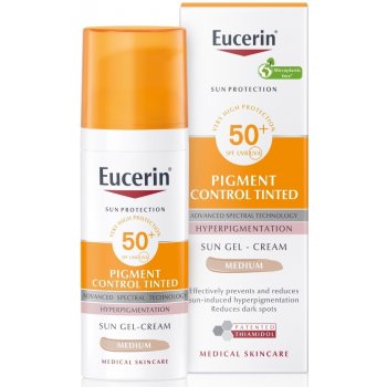 Eucerin Pigment Control emulze na opalování na obličej s depigmentačním  účinkem SPF50+ středně tmavá 50 ml od 321 Kč - Heureka.cz