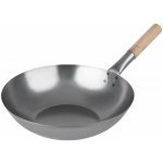Vogue wok z měkké oceli s plochým dnem 356 mm – Hledejceny.cz