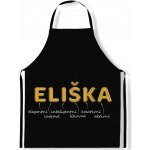 Impar Zástěra Ženská jména Gold Eliška – Hledejceny.cz