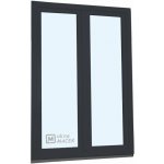 KÖMMERLING balkonové dveře 70 AD O+OS klapačka pravé antracit/bílá 120 x 200 cm jednostranná klika + madýlko + PVC rám – Hledejceny.cz
