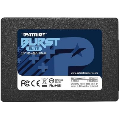 PATRIOT Burst Elite / 480GB / SSD / 2.5" / SATA / 3R (PBE480GS25SSDR)