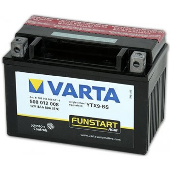 Varta YTX9-BS, 508012