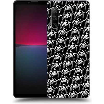 Pouzdro Picasee silikonové Sony Xperia 10 IV 5G - Separ - White On Black 2 černé – Sleviste.cz