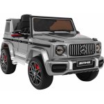 Mercedes AMG G63 pro děti + dálkové ovládání + MP3 LED + pomalý start + EVA + pásy stříbrná – Zboží Dáma