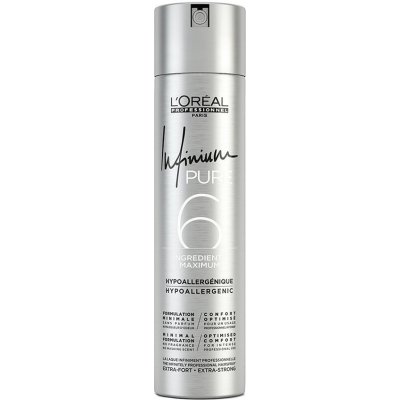 L'Oréal Infinium Pure 6 Lak na vlasy s extra silnou fixací 500 ml