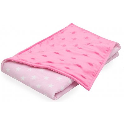 Scamp deka minky Pink Rosa Stars – Zboží Mobilmania