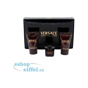 Versace Crystal Noir EDT 5 ml + tělové mléko 25 ml + sprchový gel 25 ml dárková sada