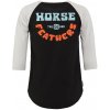 Dámská Trička Horsefeathers Oly Raglan Black/Cement