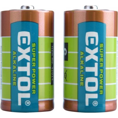 EXTOL ENERGY Baterie alkalické, 2ks, 1,5V C (LR14) (42014) – Zbozi.Blesk.cz