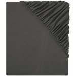 Livarno Home Žerzejové napínací prostěradlo 180-200x200 tmavě šedá – Zboží Dáma