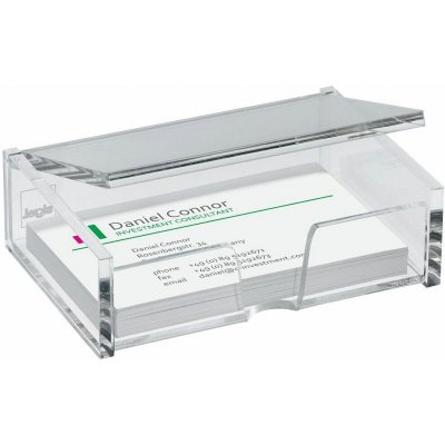 SIGEL krabička na vizitky, plastová, čirá – Zboží Dáma