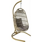 Mirpol Závěsné křeslo na terasu Kari béžové – Zboží Mobilmania