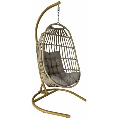 Mirpol Závěsné křeslo na terasu Kari béžové – Zboží Mobilmania