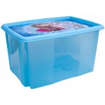 OKT Fashion Plastový box s víkem 45 l Frozen 55 x 39,5 x 29,5 cm modrá – Hledejceny.cz