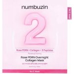 Numbuzin No.2 Rose PDRN Overnight Collagen Kolagenová pleťová maska s polynukleotidy Mask 37 g 1 ks – Zboží Dáma
