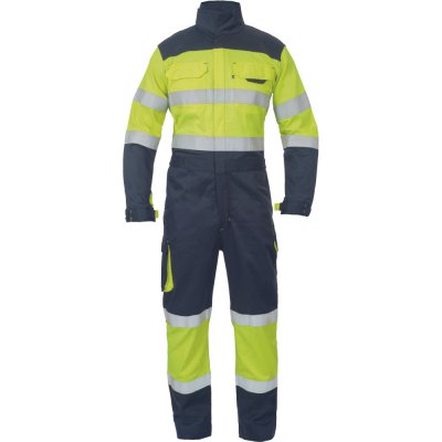 Cerva kombinéza STROKE FR HV žlutá/navy – Zboží Dáma