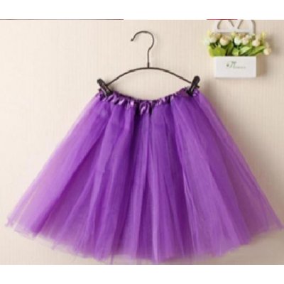 SISI 25906 TuTu sukně pro dívky 3-vrstvá fialová