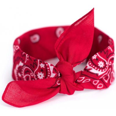 bavlněný šátek Bandana červený – Sleviste.cz
