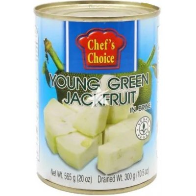 Chef's Choice Mladý zelený Jackfruit ve slaném nálevu kousky 565 g