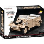 COBI 2803 World War II Německý velitelský vůz Kübelwagen PKW TYP 82 1:12 – Zboží Dáma