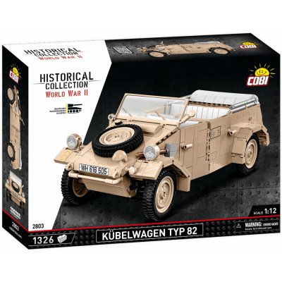 COBI 2803 World War II Německý velitelský vůz Kübelwagen PKW TYP 82 1:12 – Zboží Dáma