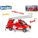 Bruder hasičské auto MB Sprinter se žebříkem stříkající vodu se světlem a zvukem – Sleviste.cz