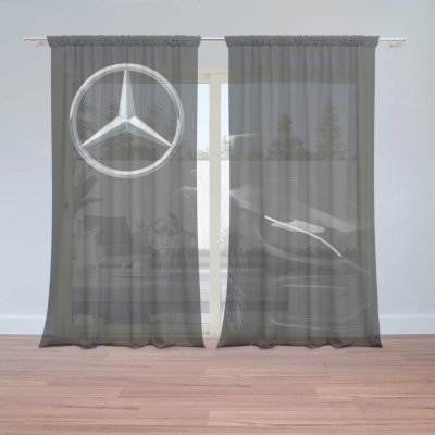 Sablio Záclony Logo 6 Auto: 2ks 150x250cm – Hledejceny.cz