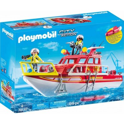 Playmobil 70147 Záchranný hasičský člun s motorem – Zbozi.Blesk.cz