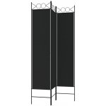 VidaXL Paraván 350149 černý 120 x 200 cm – Zboží Dáma