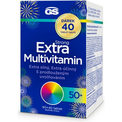 GS Extra Strong Multivitamin 50+ 130 tablet – Hledejceny.cz
