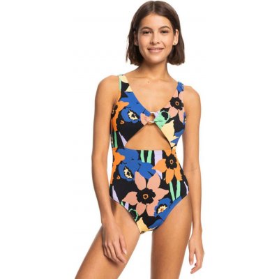 Roxy Color Jam One Piece anthracite flower jammin