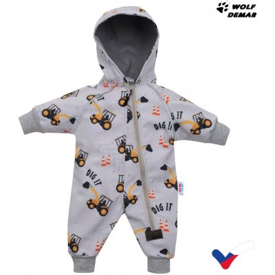 NEW BABY Softshellová kojenecká kombinéza New Baby Bagr – Sleviste.cz