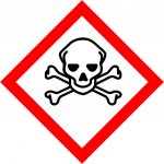Grafiko | GHS 06 – toxické látky - symbol - Materiál Samolepící PVC folie, Rozměr 100x100mm – Hledejceny.cz