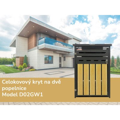 Scorpion elektro Přístřešek na popelnici D02GW1 antracit hnědý – Zboží Dáma