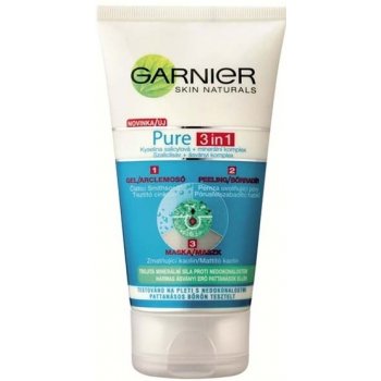 Garnier Pure 3v1 gel peeling a maska 150 ml od 111 Kč - Heureka.cz